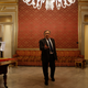 Mayor of Palermo Leoluca Orlando in his office in City Hall